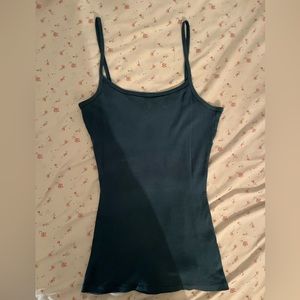 W Junior teal fitted tank//Bailey’s Points//L